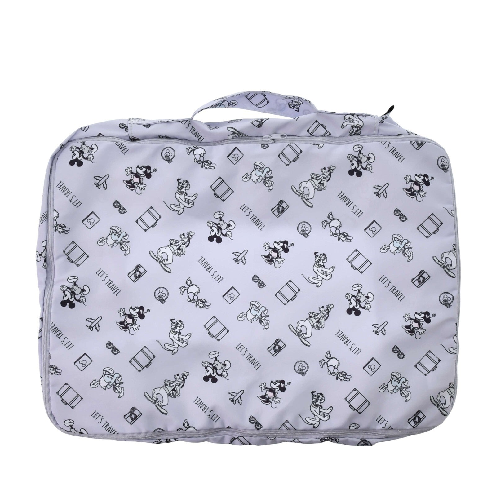 Japan Tokyo Disney Store Mickey Clothes Compression Storage Pouch L Purple