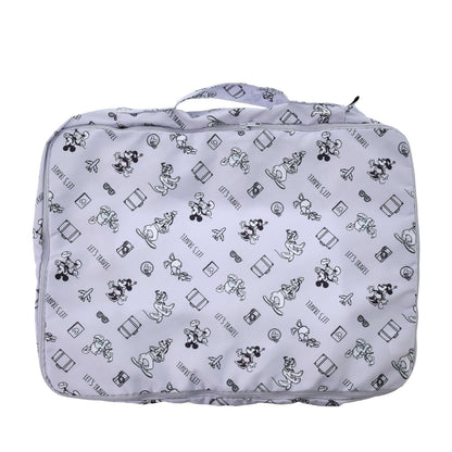 Japan Tokyo Disney Store Mickey Clothes Compression Storage Pouch L Purple