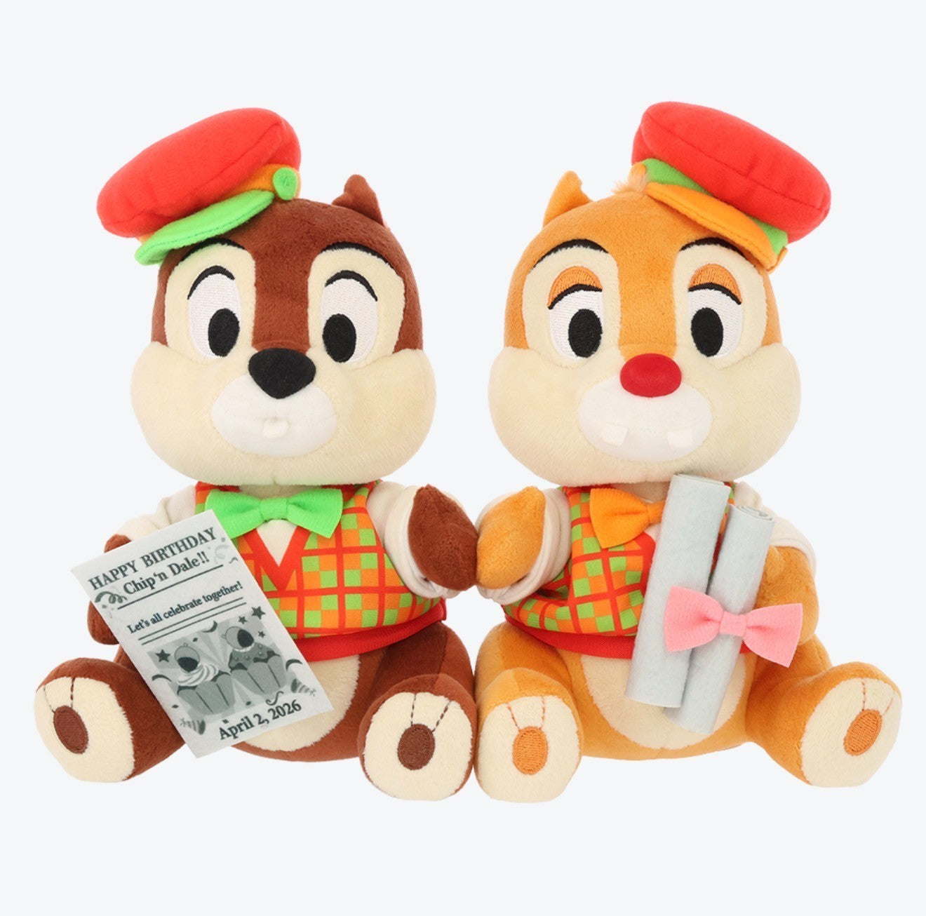 Japan Tokyo Disney Resort Chip Dale Plush Toy Sets Happy Birthday 2026