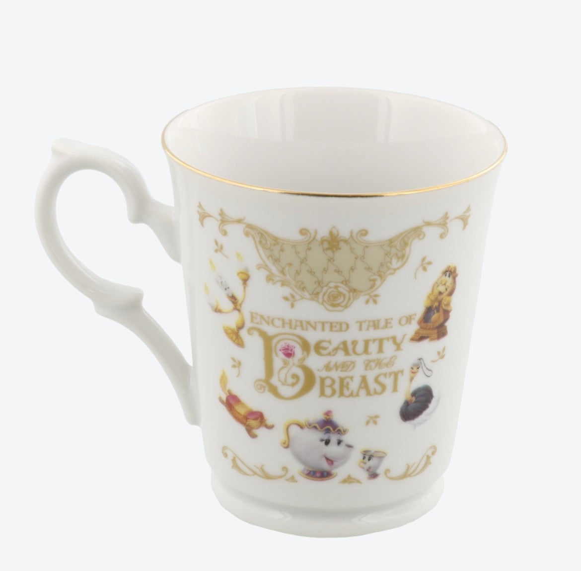 Japan Tokyo Disney Resort Beauty And The Beast Mug Belle Rose Cafe Time 2025