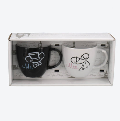 Japan Tokyo Disney Resort Mickey Mouse Minnie Mouse Mugs 2 White Black 2025