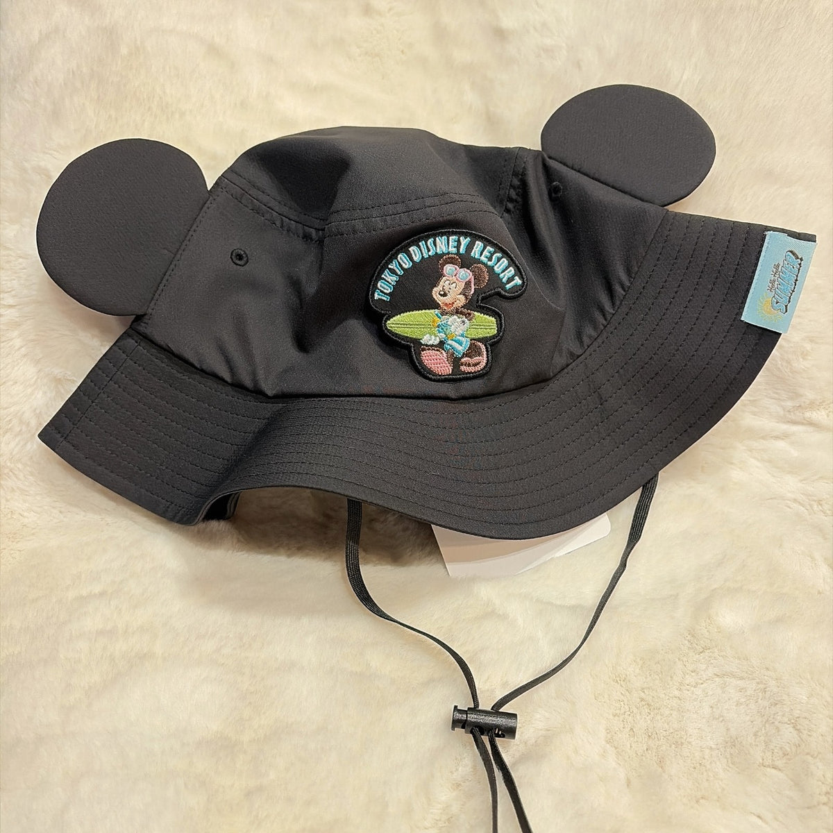 Japan Tokyo Disney Resort Mickey Hat Hello Summer Cap Ears Black