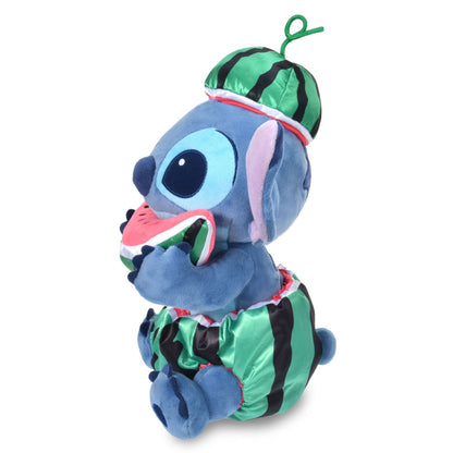 Japan Tokyo Disney Store Stitch Plush Toy "I Love Watermelon"