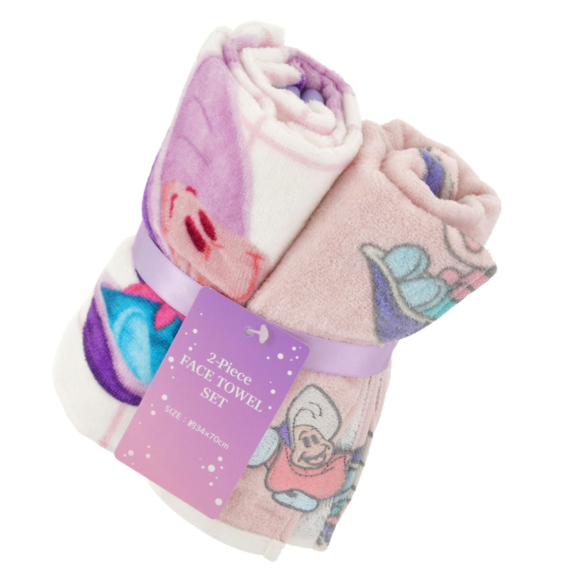 Japan Tokyo Disney Store Young Oyster & Grandma Oyster Face Towel Set Alice
