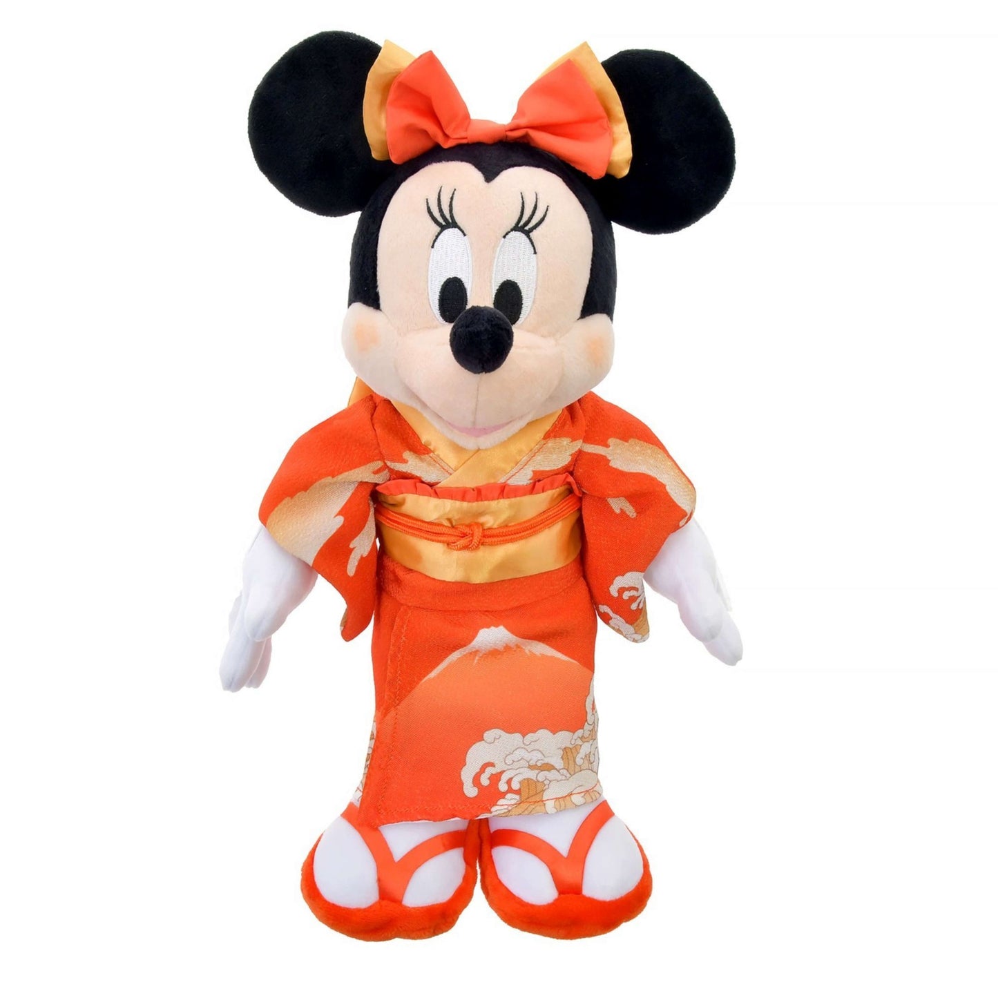 Japan Tokyo Disney Store Minnie Mouse  Plush Toy in Kimono Japan Original