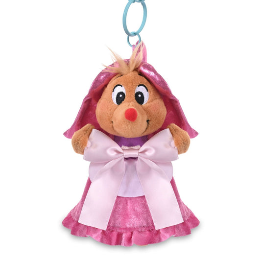 Japan Tokyo Disney Store Perla Plush Toy Keychain Blue Pearl Cinderella Friends