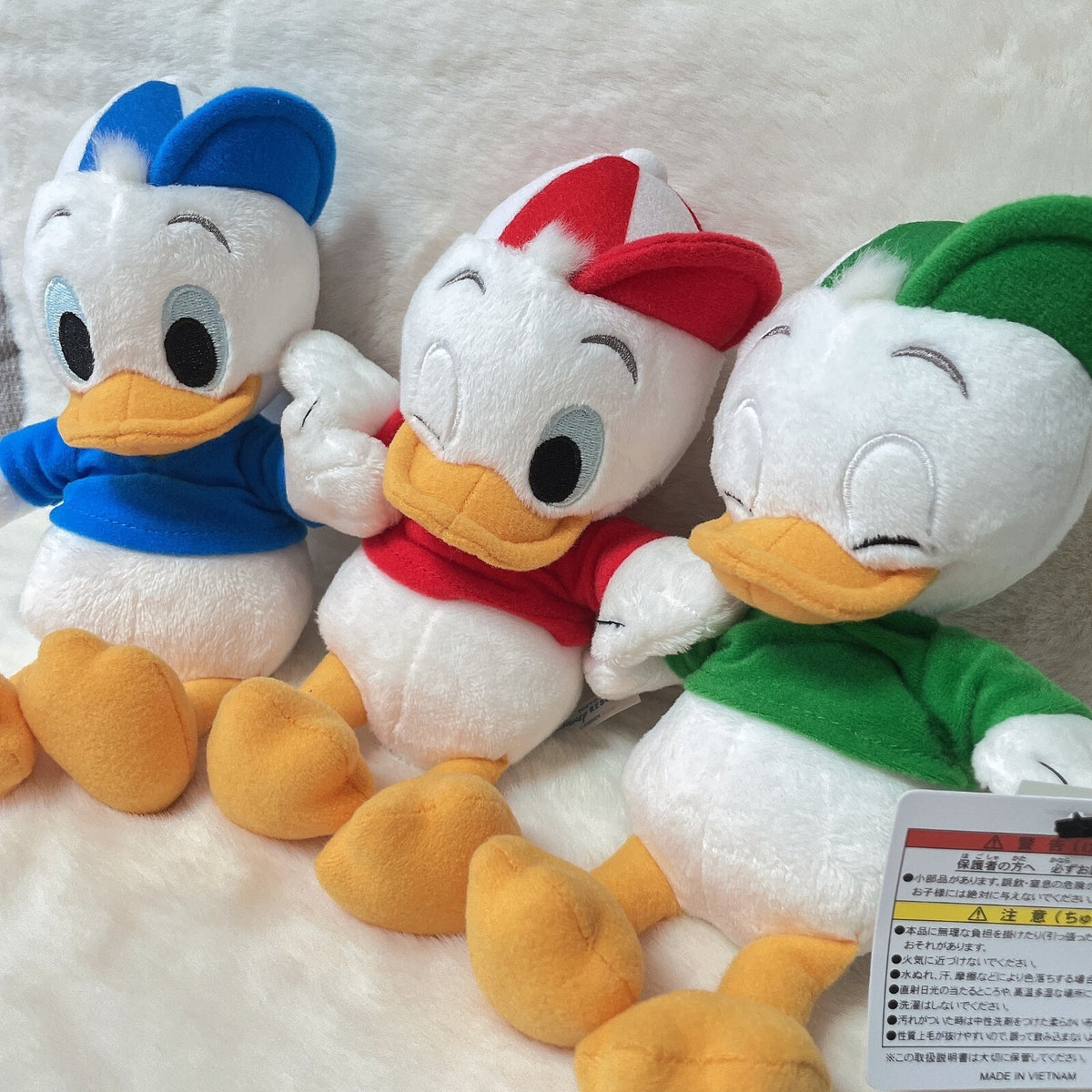 Japan Tokyo Disney Resort Donald Duck Happy Birthday Huey Dewey Louie Plush Toy