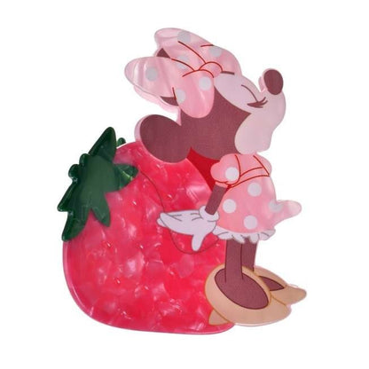 Japan Tokyo Disney Store Minnie Mouse Hair Clip Die-Cut GLOSSY FRUITS