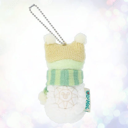 Japan Tokyo Disney Resort Olu Plush Toy Keychain  Christmas Snowy Day Duffy