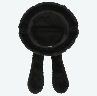 Japan Tokyo Disney Resort Ears Headband Cap Hat Fluffy OSWALD Black 2024
