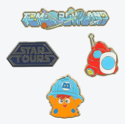 Japan Tokyo Disney Resort Pin Badge Tomorrowland Star Tours Monsters, Inc.