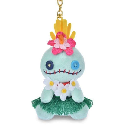 Japan Tokyo Disney Store Scrump Plush Toy Keychain Stitch Aloh