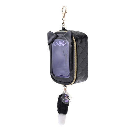 Japan Tokyo Disney Store Pouch Keychain Clear Window Charm CAT MINNIE AND FIGARO