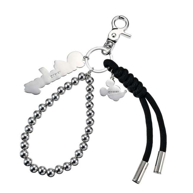 Japan Tokyo Disney Store Mickey Mouse Bag Charm with Name Logo OTONA CHARM