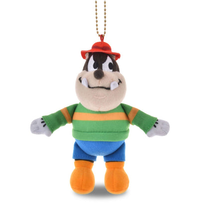 Japan Tokyo Disney Store Pete Plush Toy Keychain mini JAPAN STYLE