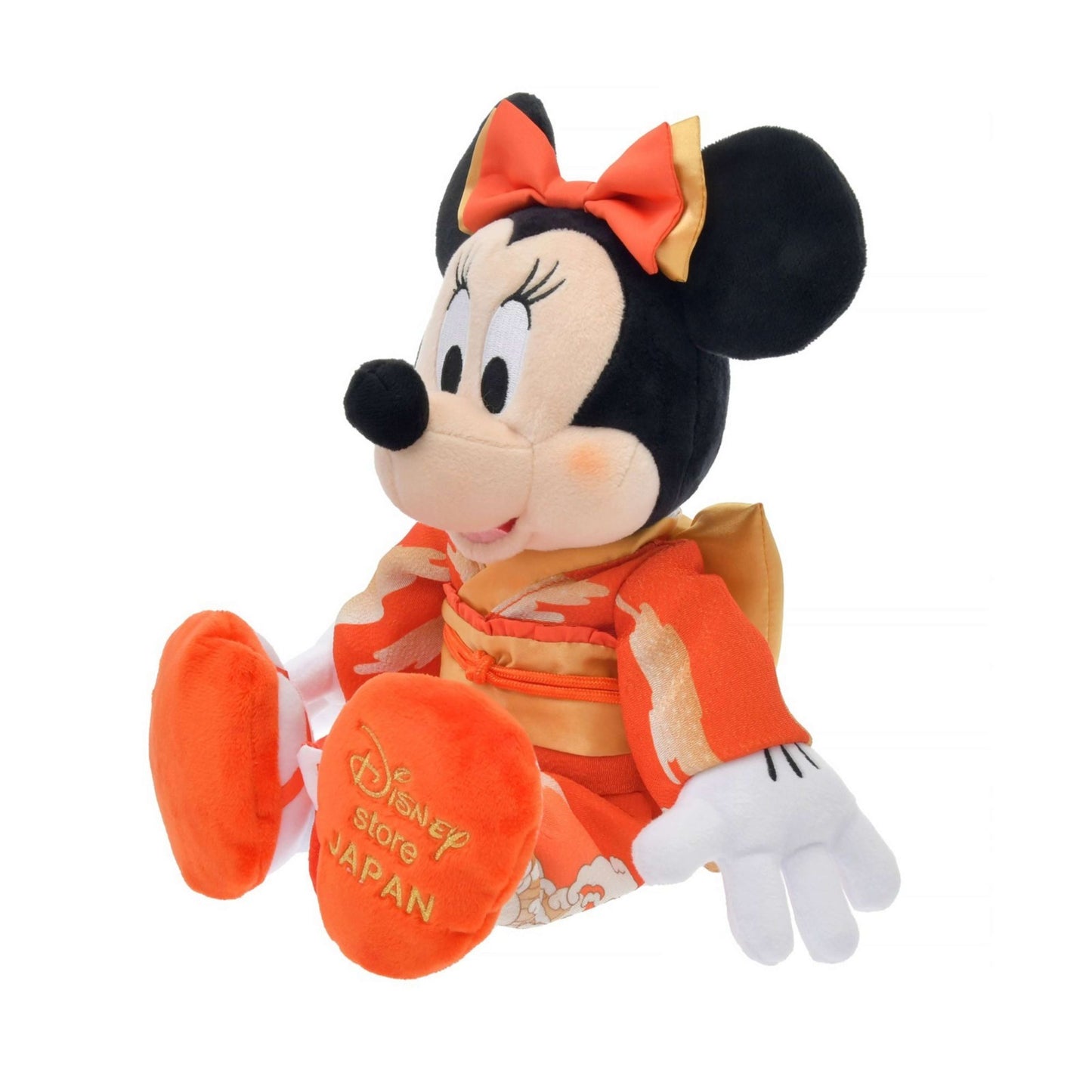 Japan Tokyo Disney Store Minnie Mouse  Plush Toy in Kimono Japan Original