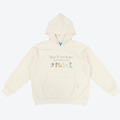 Japan Tokyo Disney Resort Mickey and Friends Hoodie White Long sleeve 2025