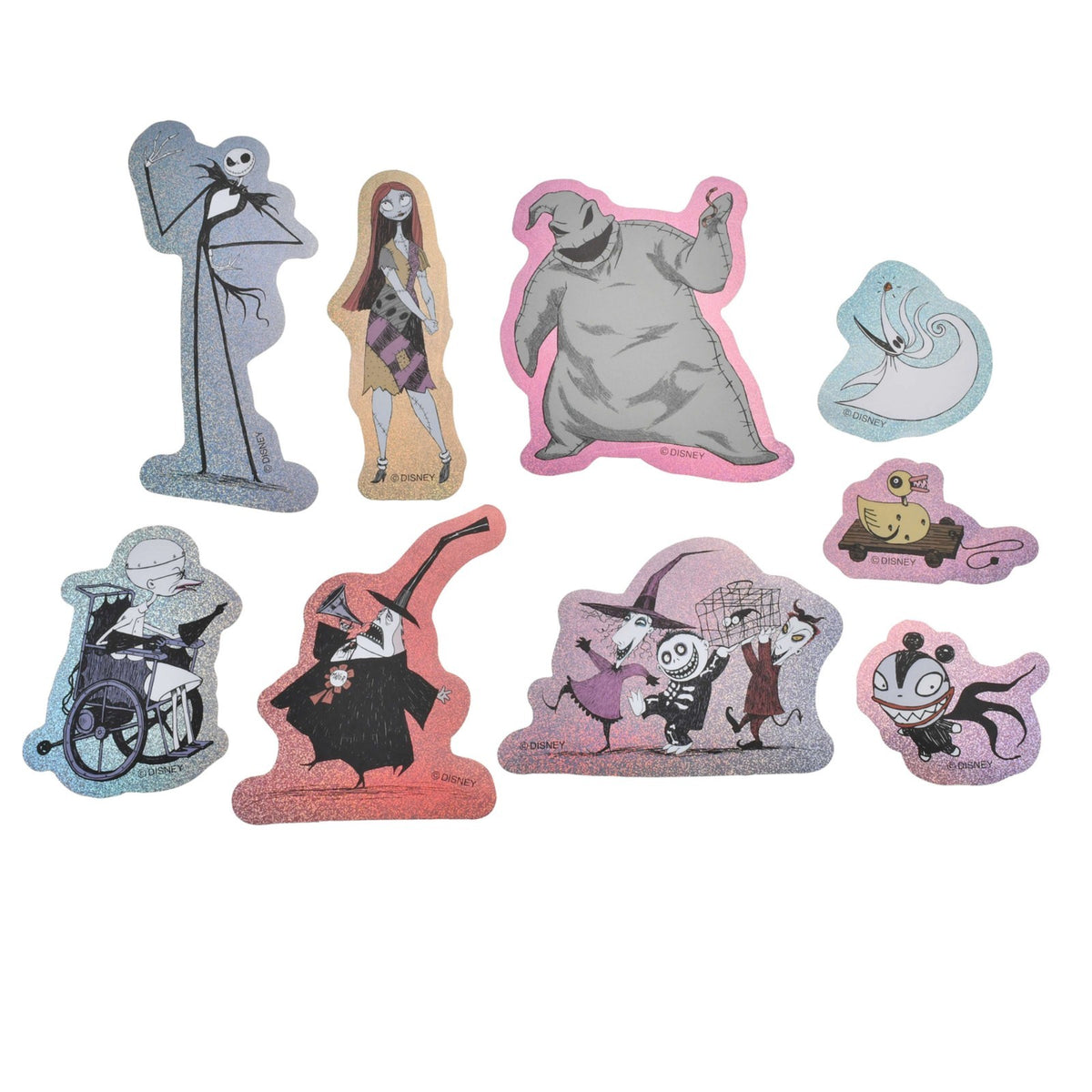 Japan Tokyo Disney Store Holographic Stickers Nightmare Before Christmas