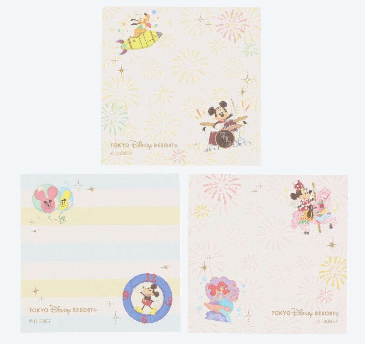 Japan Tokyo Disney Resort Park Motif Mickey Mini notepad small world set of 9