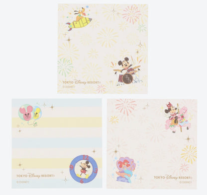 Japan Tokyo Disney Resort Park Motif Mickey Mini notepad small world set of 9