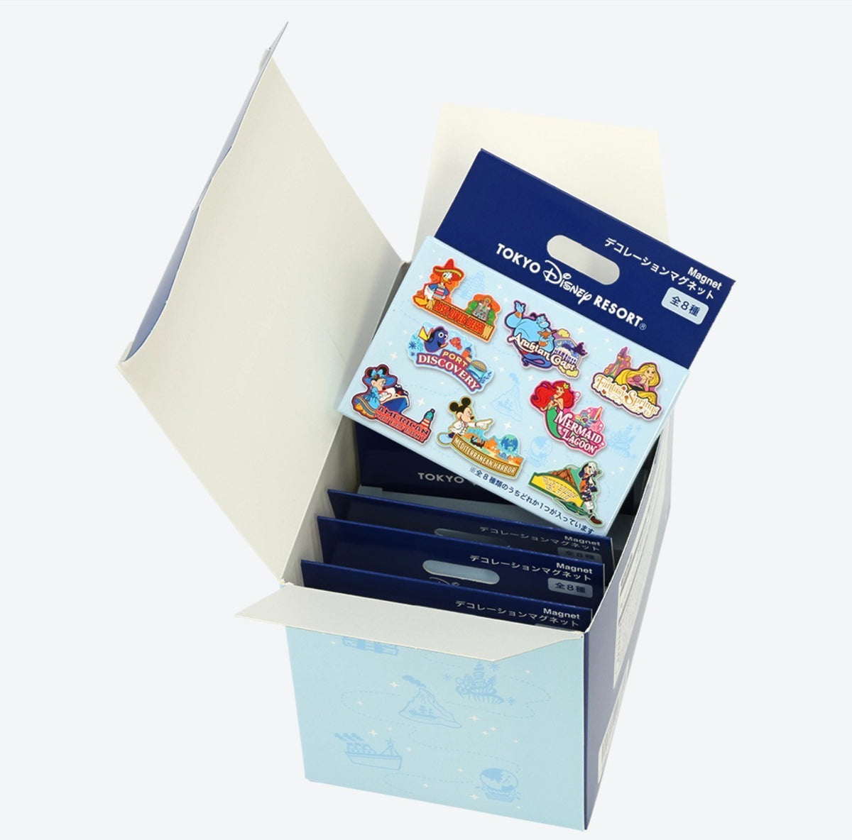 Japan Tokyo Disney Resort Sea Theme Port Magnet Complete Box