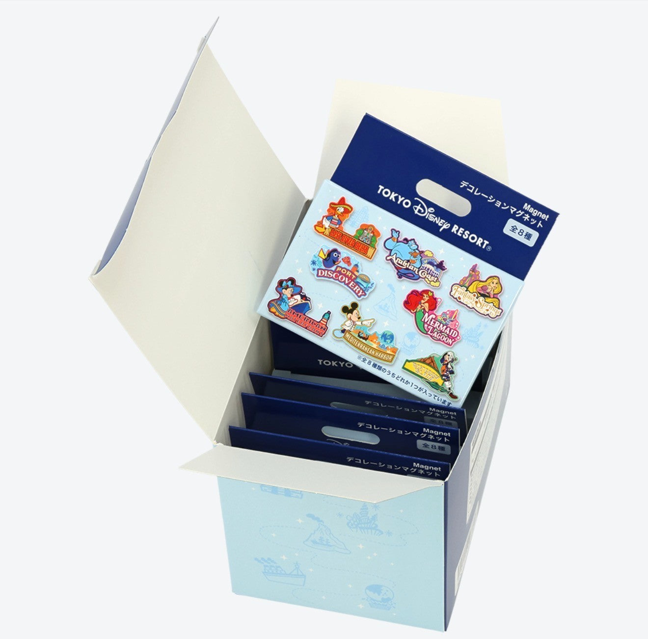 Japan Tokyo Disney Resort Sea Theme Port Magnet Complete Box
