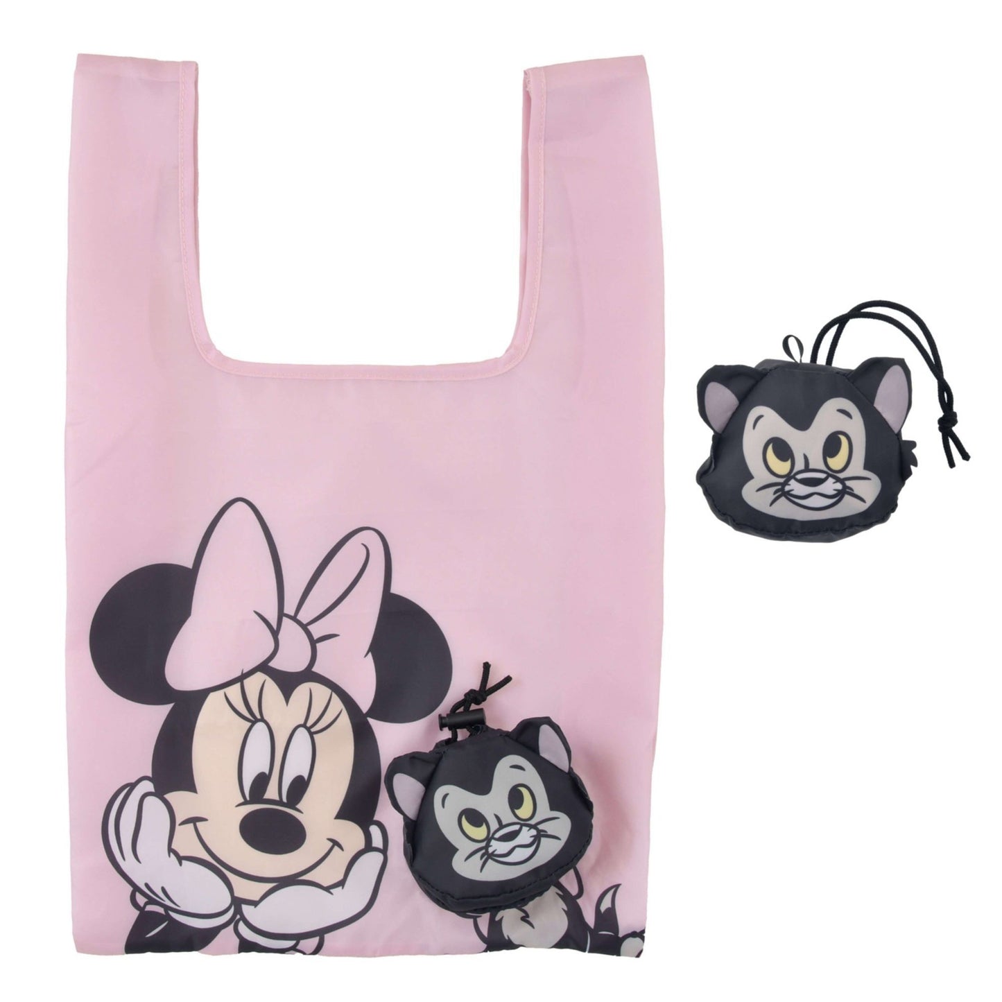 Japan Tokyo Disney Store Minnie & Figaro Shopping Eco Bag with Integrated Face