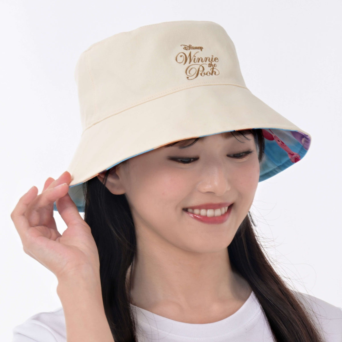Japan Tokyo Disney Store Winnie the Pooh & Friends Reversible Hat Roo & Lumpy