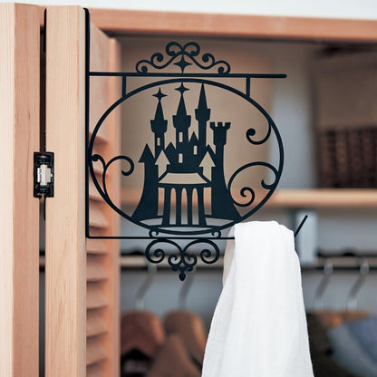Japan Disney Fantasy Shop Bellemaison Cinderella Iron Door Hook Paper Cutout