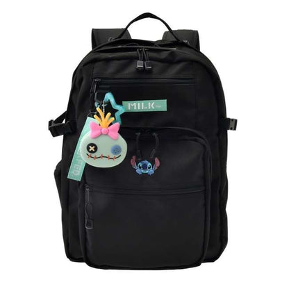 Japan Tokyo Disney Store Stitch Scrump MILKFED. Backpack 23L Charm Pouch