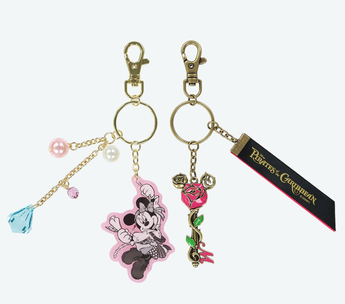 Japan Tokyo Disney Resort Pirates of the Caribbean Minnie Keychain Set
