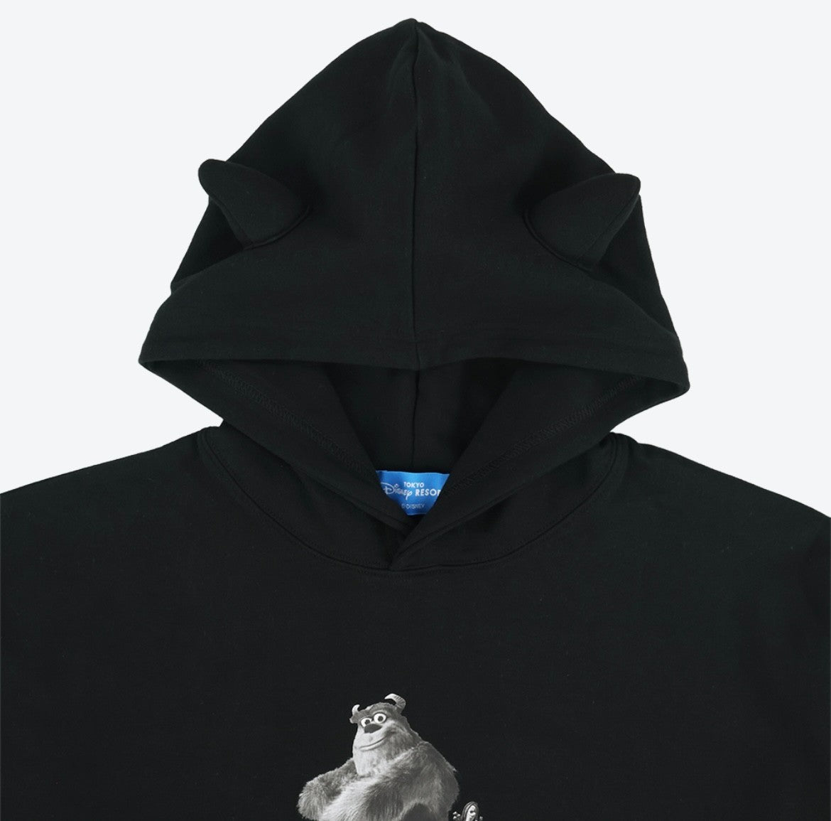 Japan Tokyo Disney Resort Monsters Inc Sully Hoodie Long sleeve Black 2025