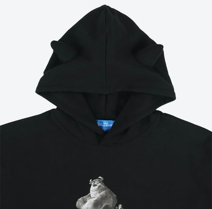 Japan Tokyo Disney Resort Monsters Inc Sully Hoodie Long sleeve Black 2025