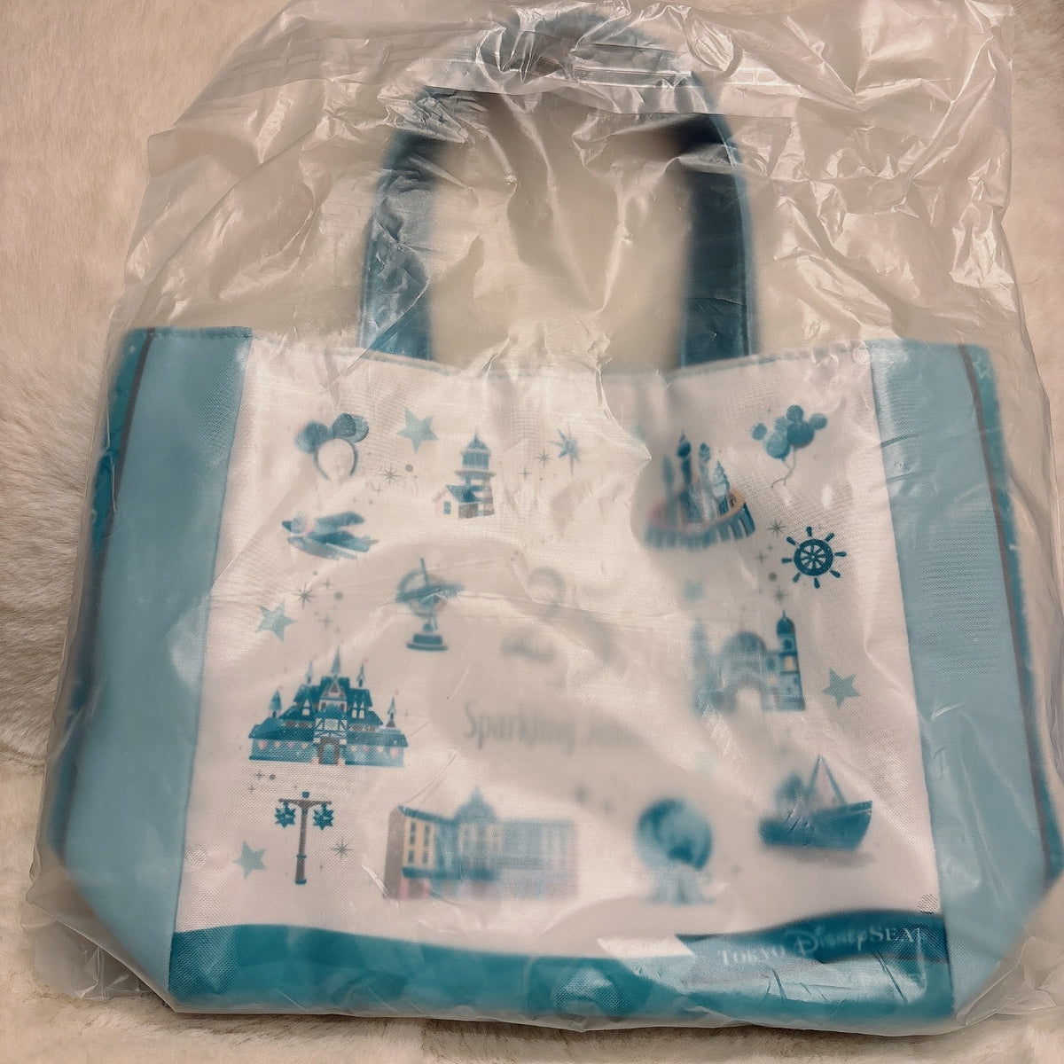 Japan Tokyo Disney Resort Mickey Minnie Souvenir Bag Lunch Case 25th Tote Bag