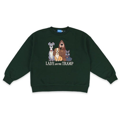 Japan Tokyo Disney Resort Lady and the Tramp Sweatshirt Khaki M size