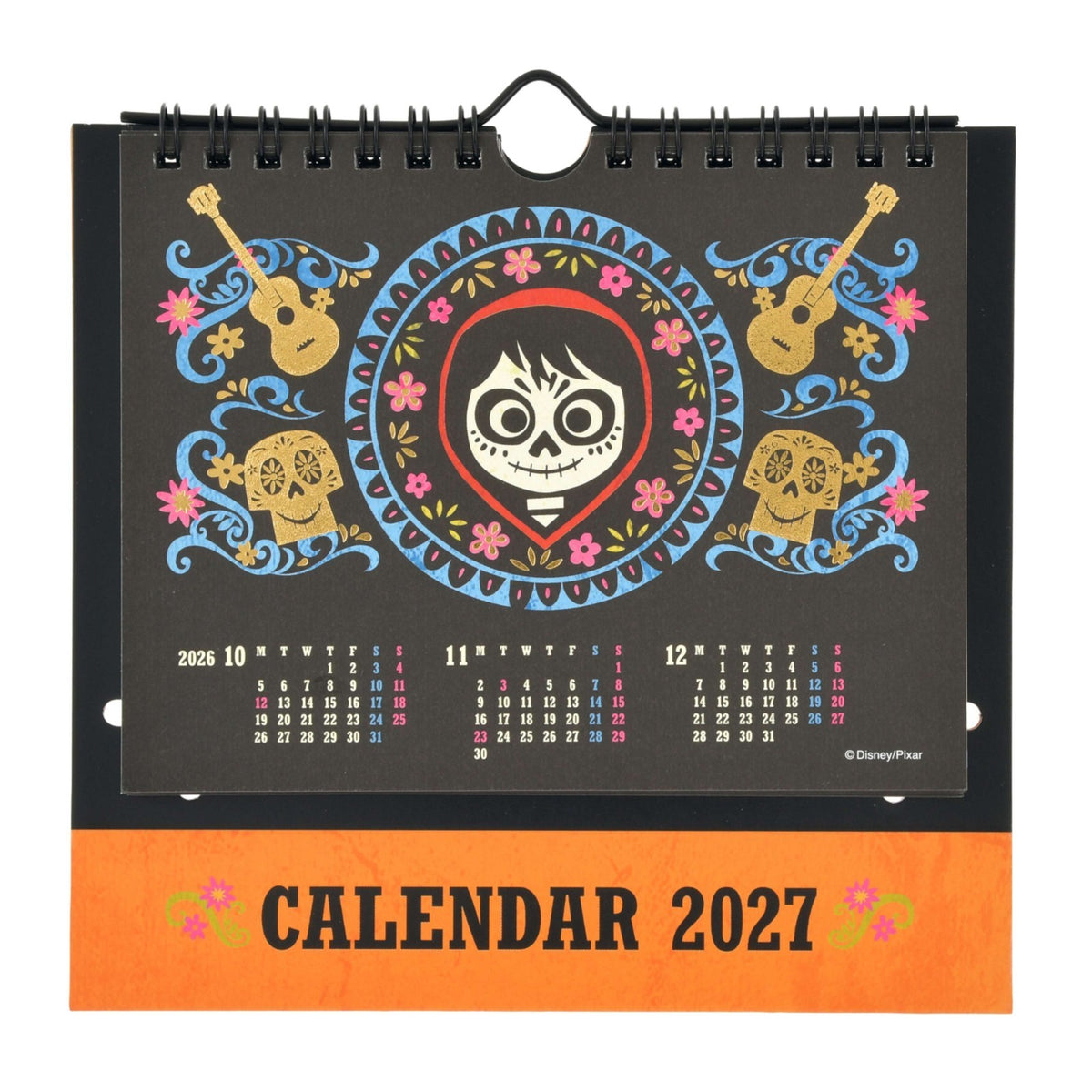 Japan Tokyo Disney Store Coco Desktop Calendar Pop-up Metallic 2027