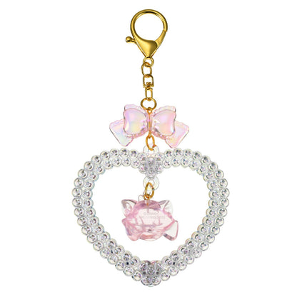 Japan Tokyo Disney Store Aristocats Marie Keychain Heart Glitter Lovely Fes