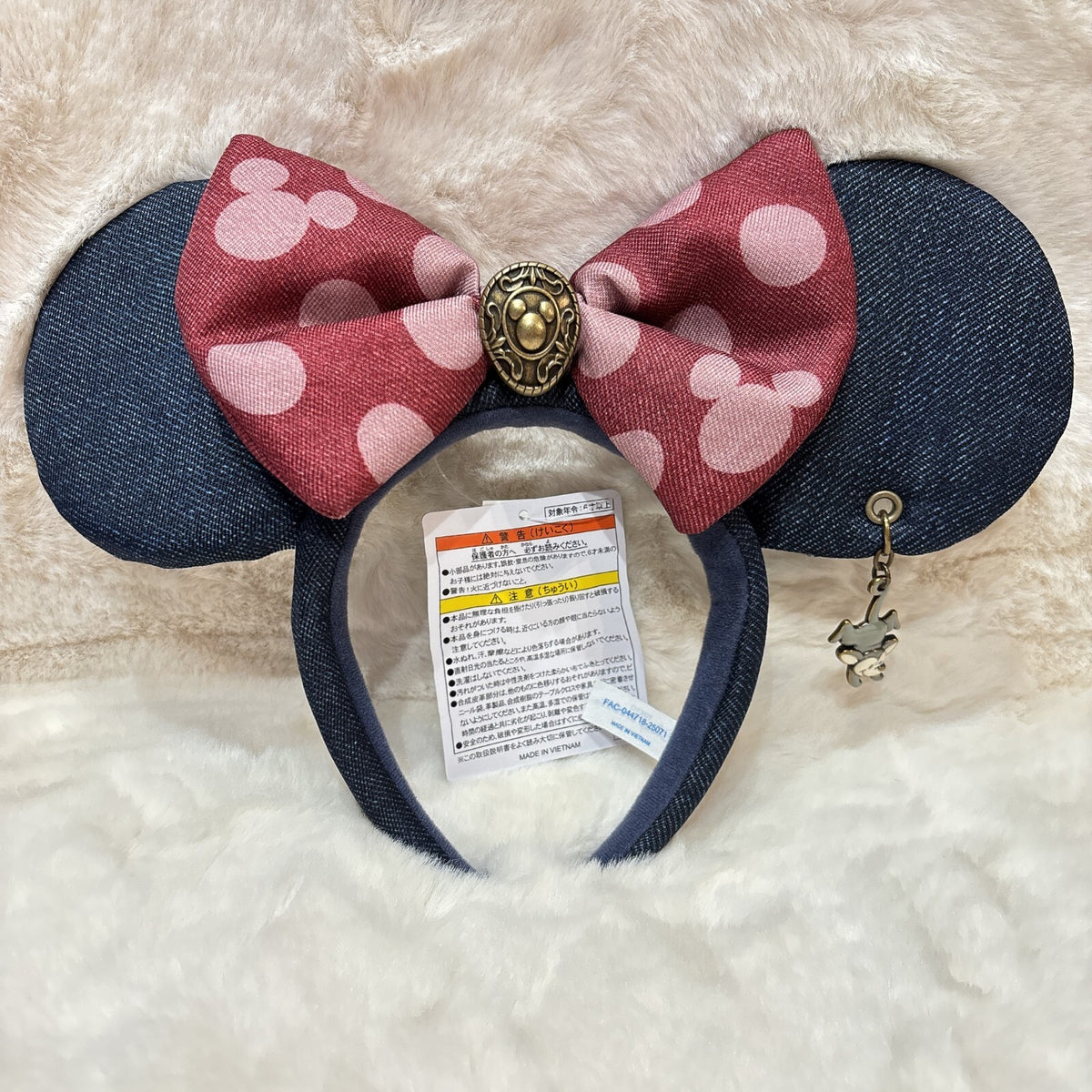 Japan Tokyo Disney  Resort Minnie Western Ears Headband Cap 2025 Denim