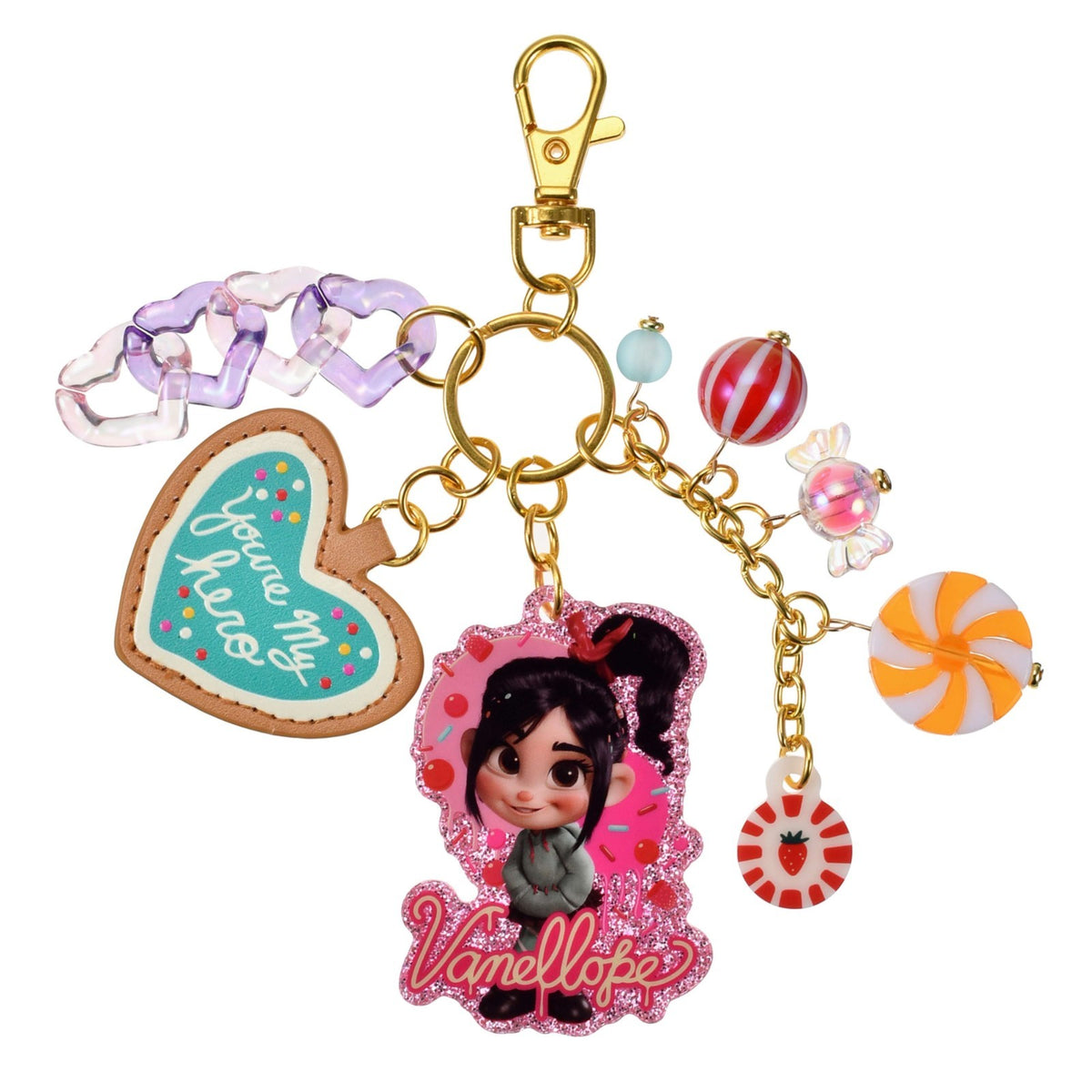Japan Tokyo Disney Store Vanellope Keychain SUGAR RUSH
