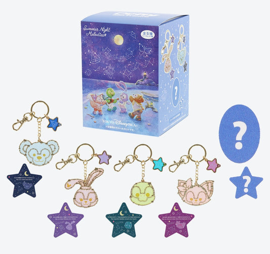 Japan Tokyo Disney Sea Duffy Lina Stella Lou Olu Summer Night Keychain complete