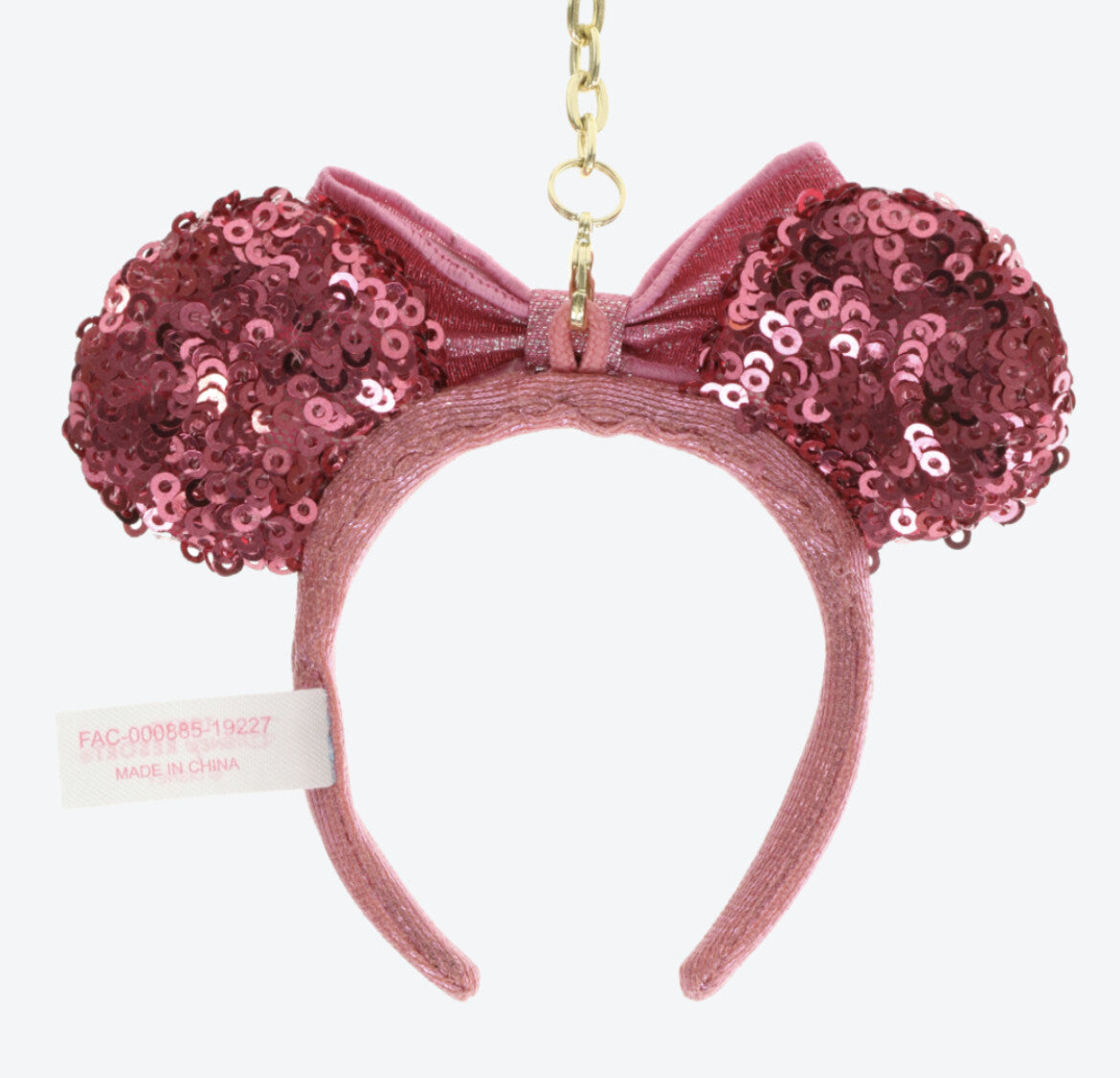 Japan Tokyo Disney Resort mickey Minnie Sequin Headband Ears nuiMOs Keychain