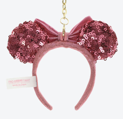 Japan Tokyo Disney Resort mickey Minnie Sequin Headband Ears nuiMOs Keychain