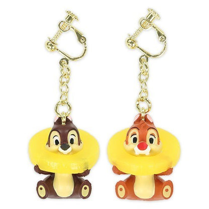 Japan Tokyo Disney Resort Chip and Dale Earrings Hello Summer
