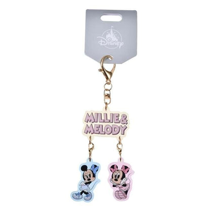 Japan Tokyo Disney Store Millie & Melody Keychain Key Chain Fes