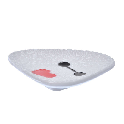 Japan Tokyo Disney Store Baymax Small plate Heart Rice ball
