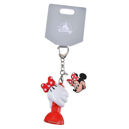 '+Japan Tokyo Disney Store Minnie Mouse Light-Up Flashlight-Style Keychain Fes