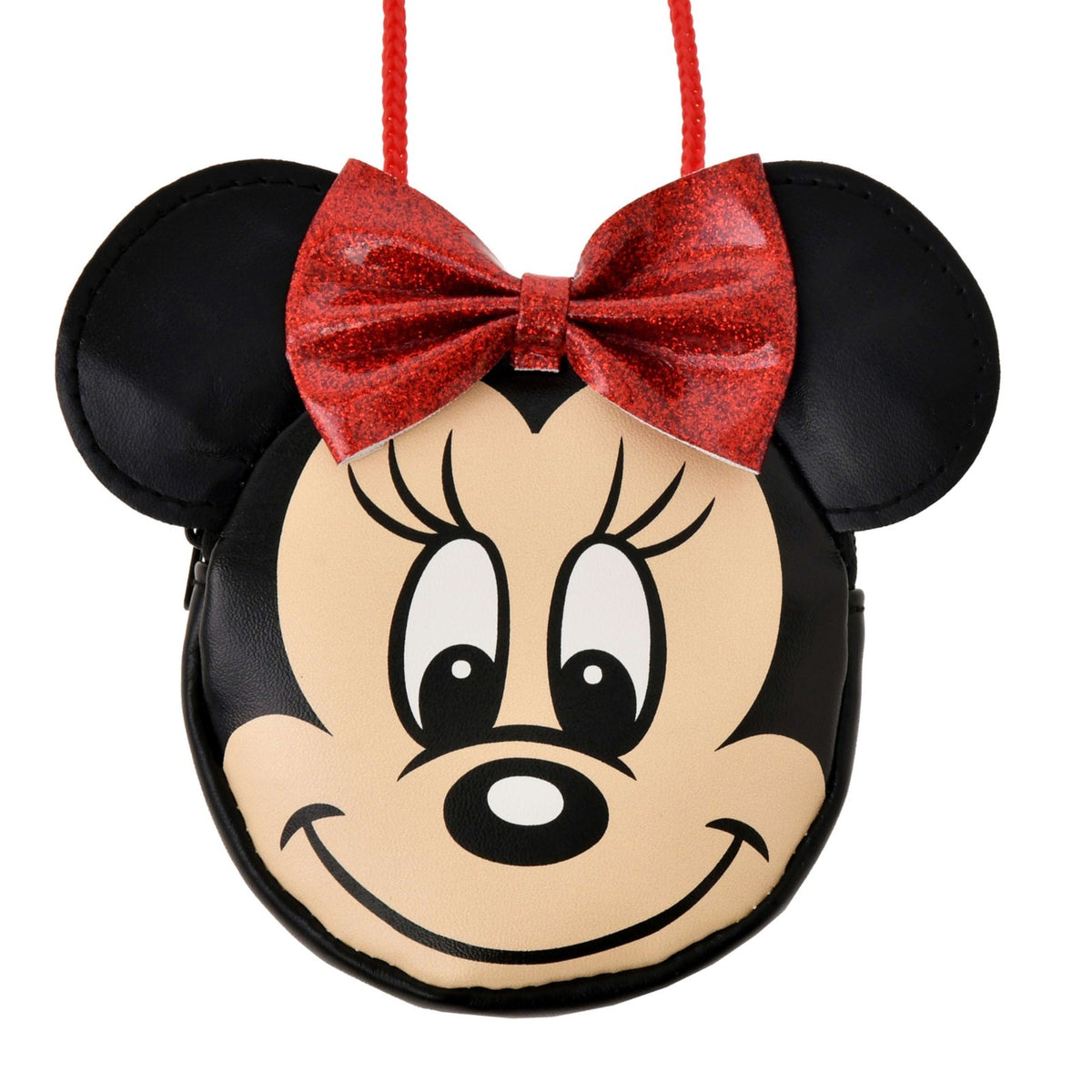 Japan Tokyo Disney Store Minnie Mouse Kids Coin Case Shoulder Type Face