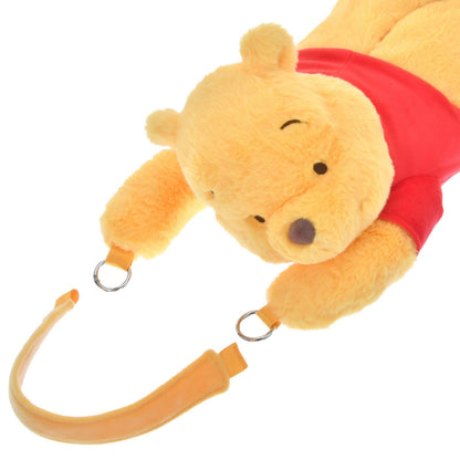 Japan Tokyo Disney Store Pooh Tissue Box Cover with Carabiner Hanging Type