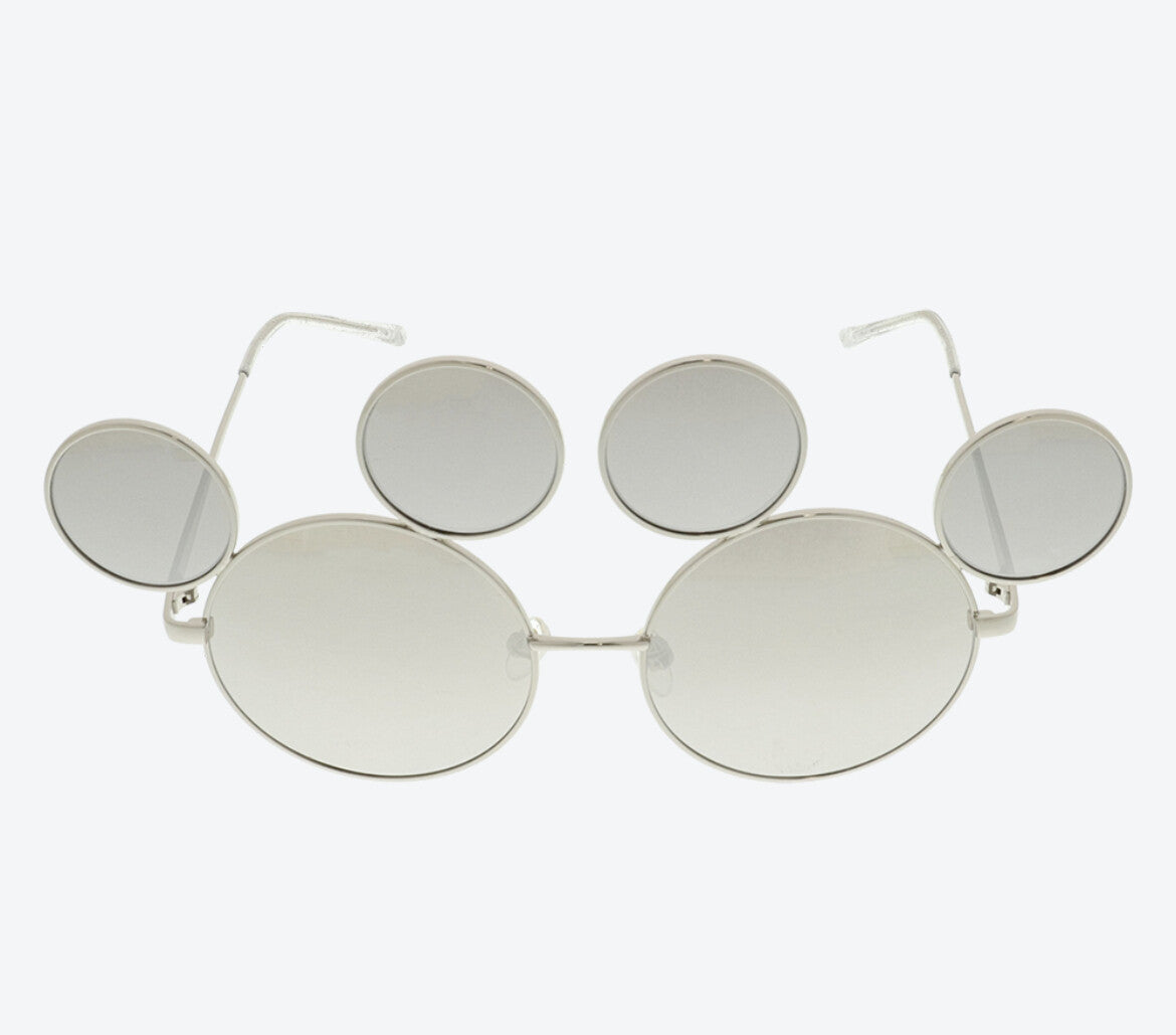 Japan Tokyo Disney Resort Fashion sunglasses Mickey silver summer