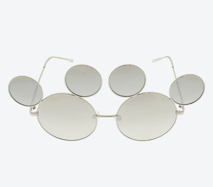 Japan Tokyo Disney Resort Fashion sunglasses Mickey silver summer